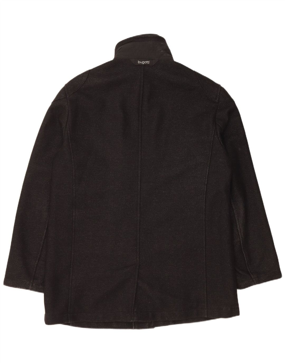 Bugatti Abrigo para hombre EU 54 2XL Lana virgen negra