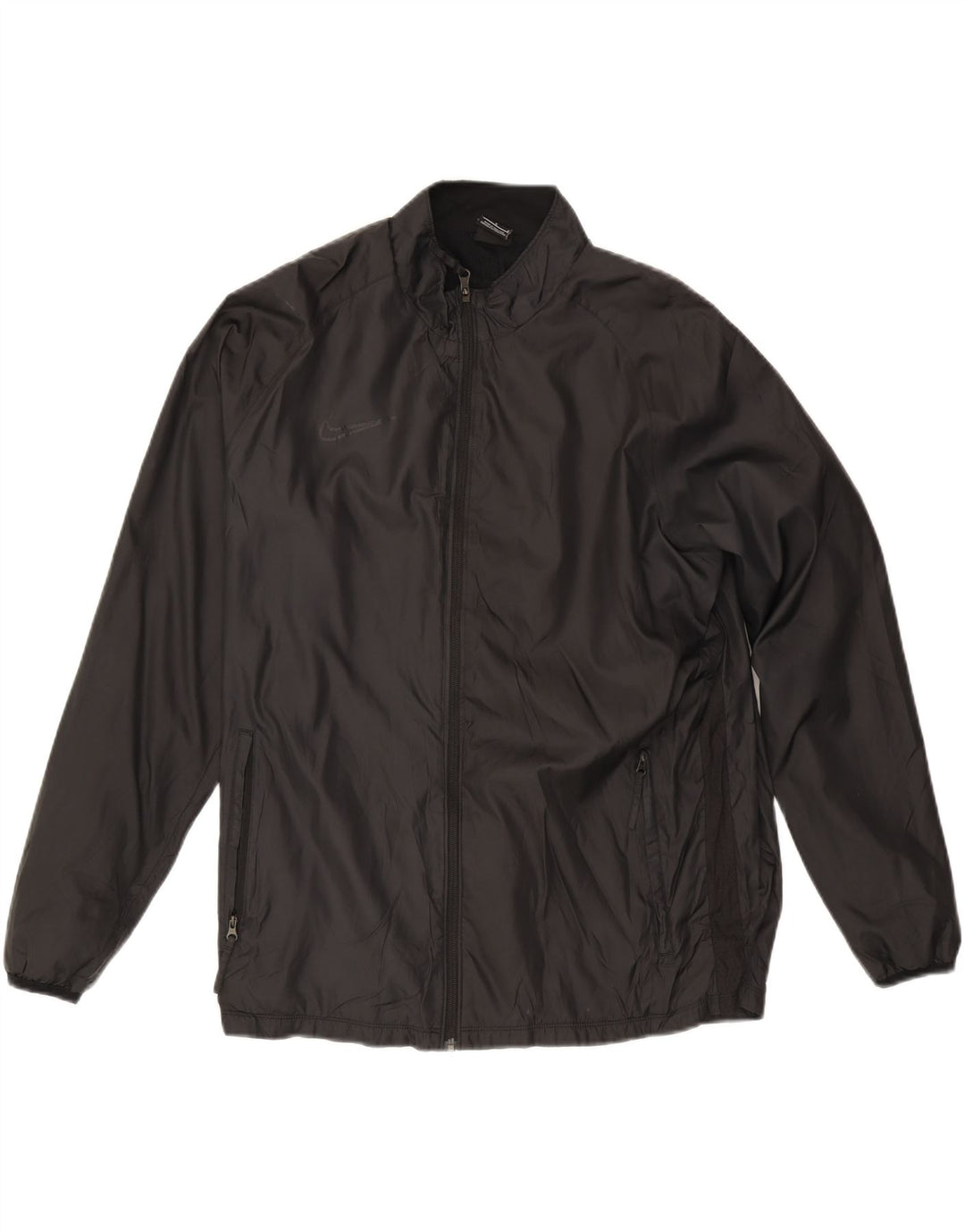 Nike - Chaqueta de chándal para hombre, talla grande, poliéster negro