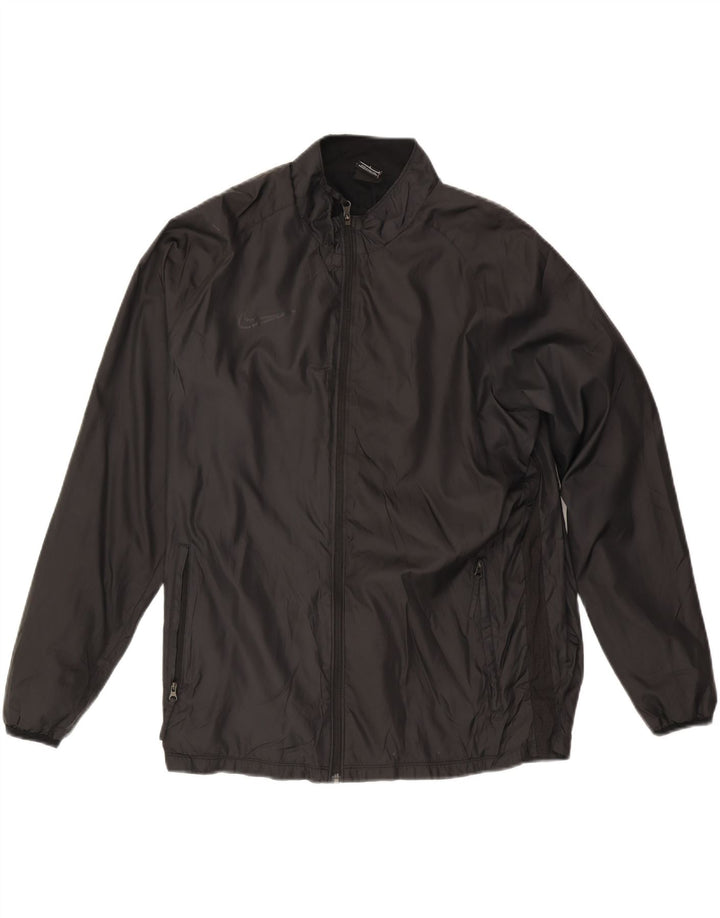 Nike - Chaqueta de chándal para hombre, talla grande, poliéster negro