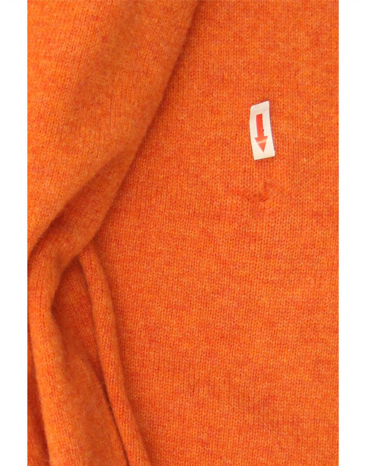 Kappa Hombre Jersey Con Cremallera En El Cuello Jersey De Lana Naranja Medio