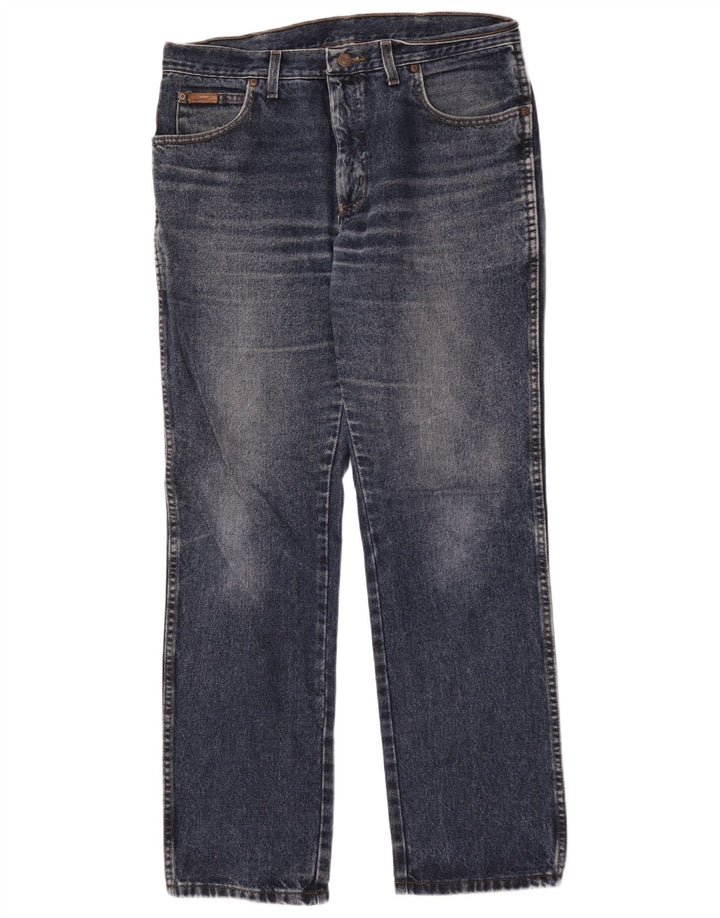 Wrangler Vaqueros rectos para hombre W34 L32 Azul