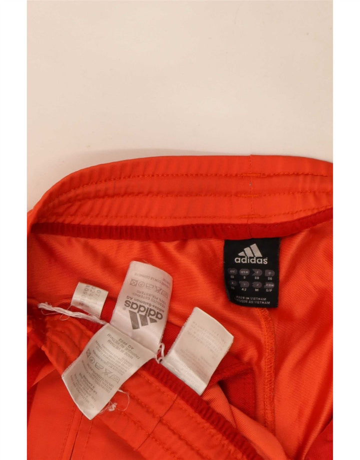 Adidas Pantalones de chándal gráficos para mujer UK 10 Small Naranja Poliéster