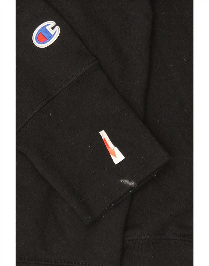Champion Sudadera con capucha gráfica para mujer UK 40 Mediano Poliéster negro
