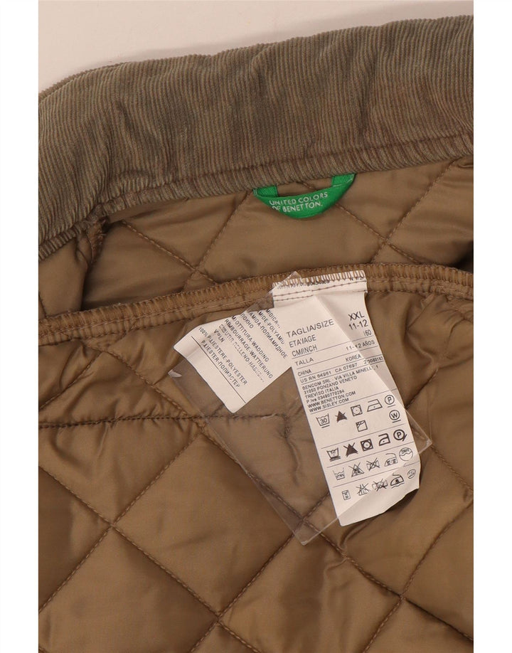 Benetton Chaqueta Acolchada Niño 11-12 Años 2XL Poliamida Beige