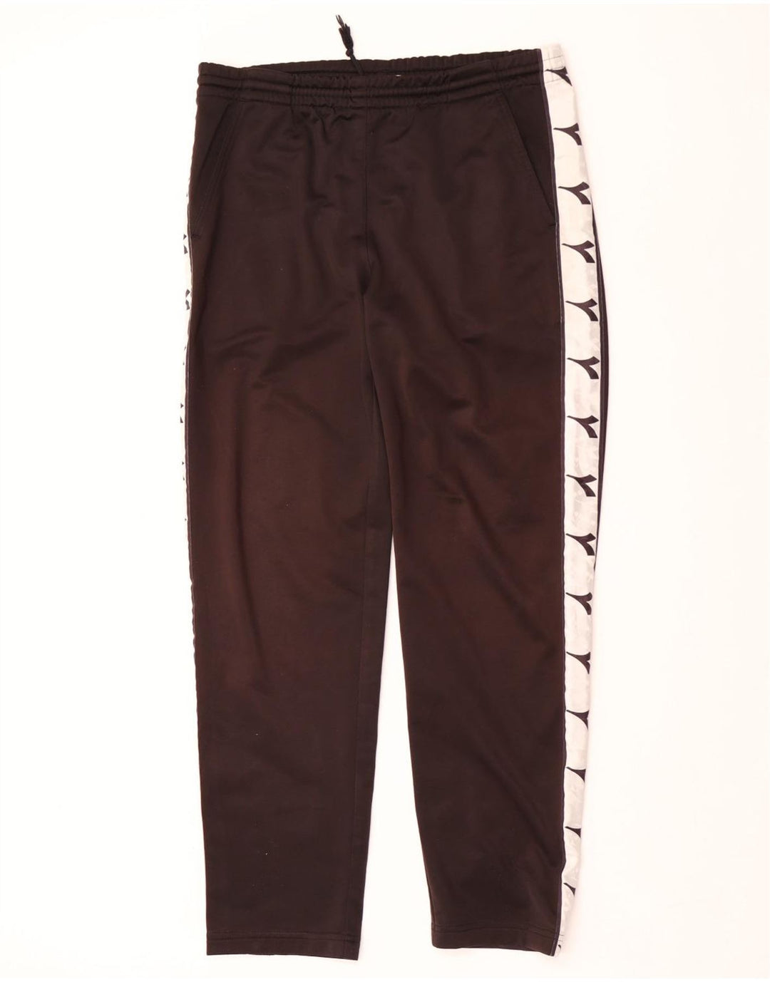 Diadora Hombre Pantalones De Chándal Con Gráfico Grande Negro Poliéster Color Block