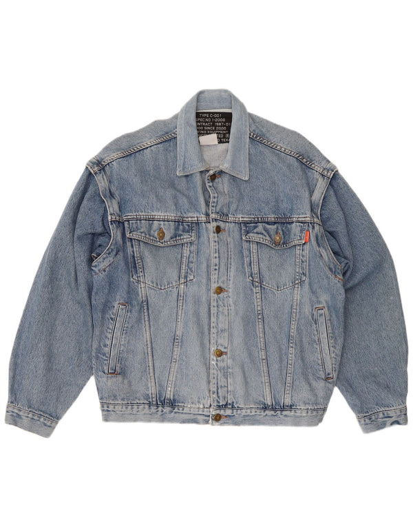 Casucci Chaqueta vaquera de corte regular para hombre UK 38 Azul medio