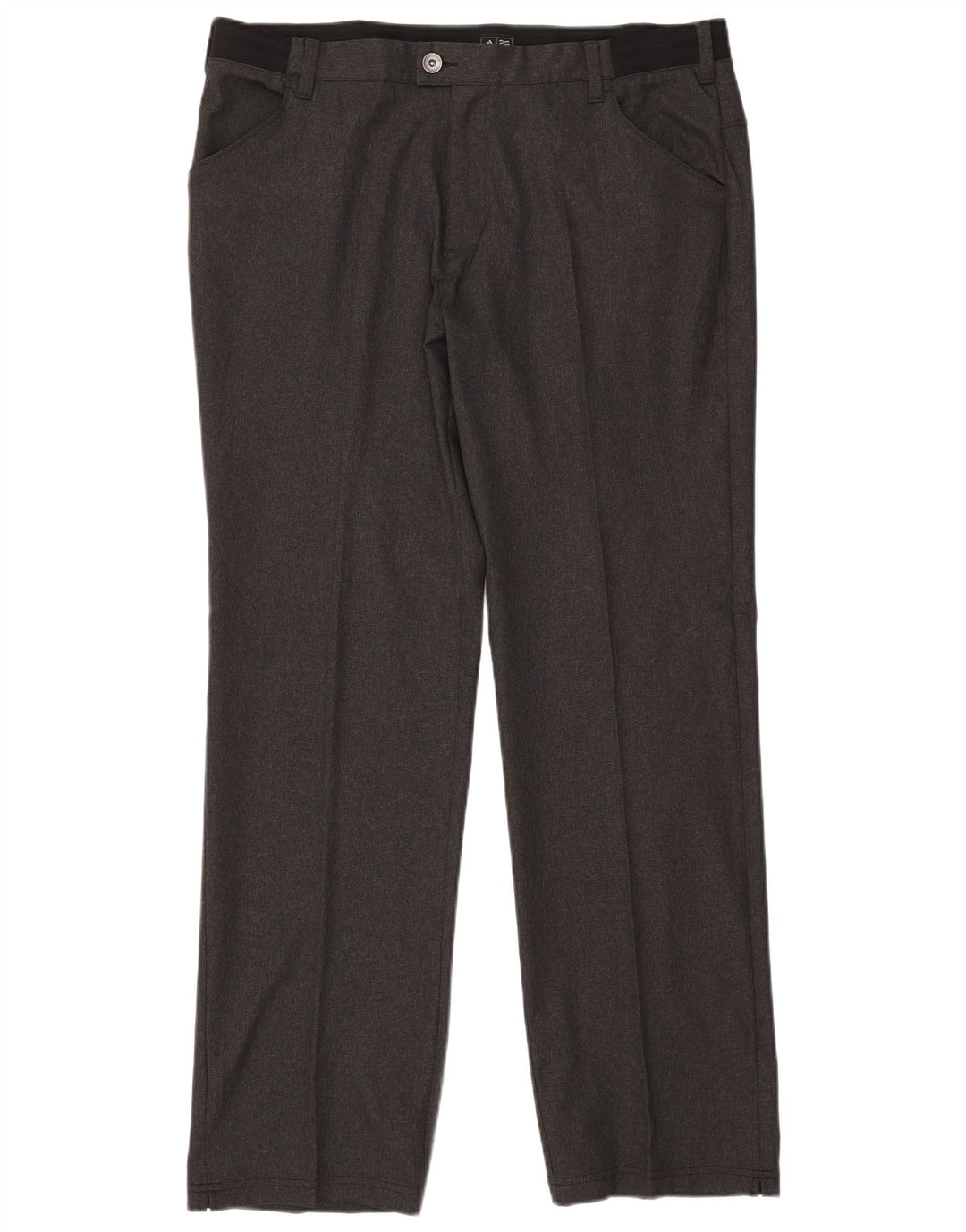 Adidas Pantalones Casuales Rectos Para Hombre W38 L34 Poliéster Gris