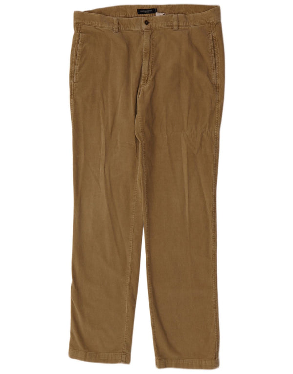 Marina Yachting Pantalón recto de pana para hombre IT 54 2XL W38 L34 Marrón