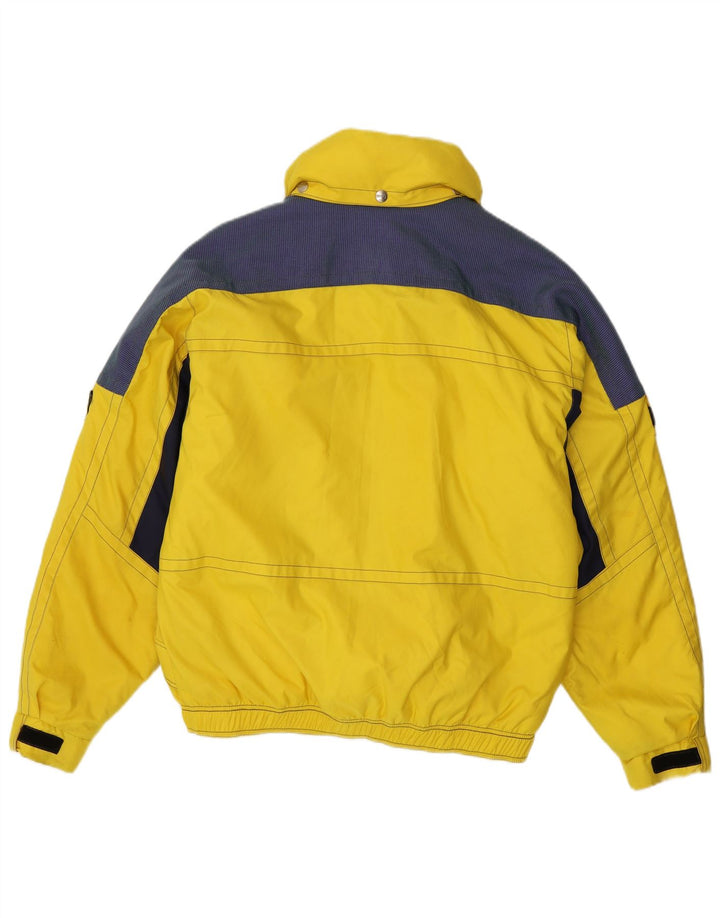 Dubin Chaqueta de esquí estampada para hombre IT 50 poliéster color block amarillo grande