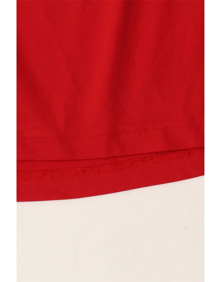 Adidas Hombre Climacool Camiseta Top Grande Rojo Colorblock Poliéster