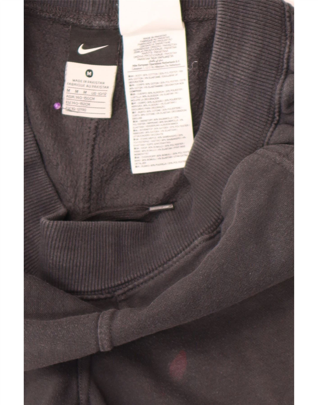 Nike - Pantalón de chándal para niño, 10-11 años, algodón, Gris Medio