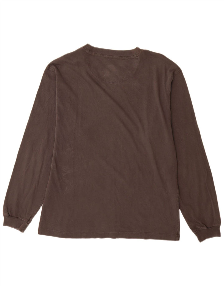 Champion Hombres Top Manga Larga Pequeño Gris