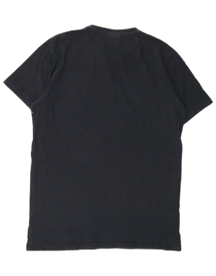 ELLESSE Camiseta gráfica para hombre Top mediano azul marino a rayas