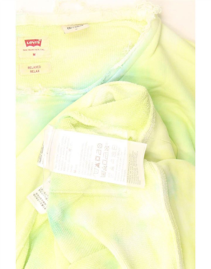 Levi's Hombre Sudadera Relaxed Graphic Jumper De Algodón Tie Dye Verde Medio