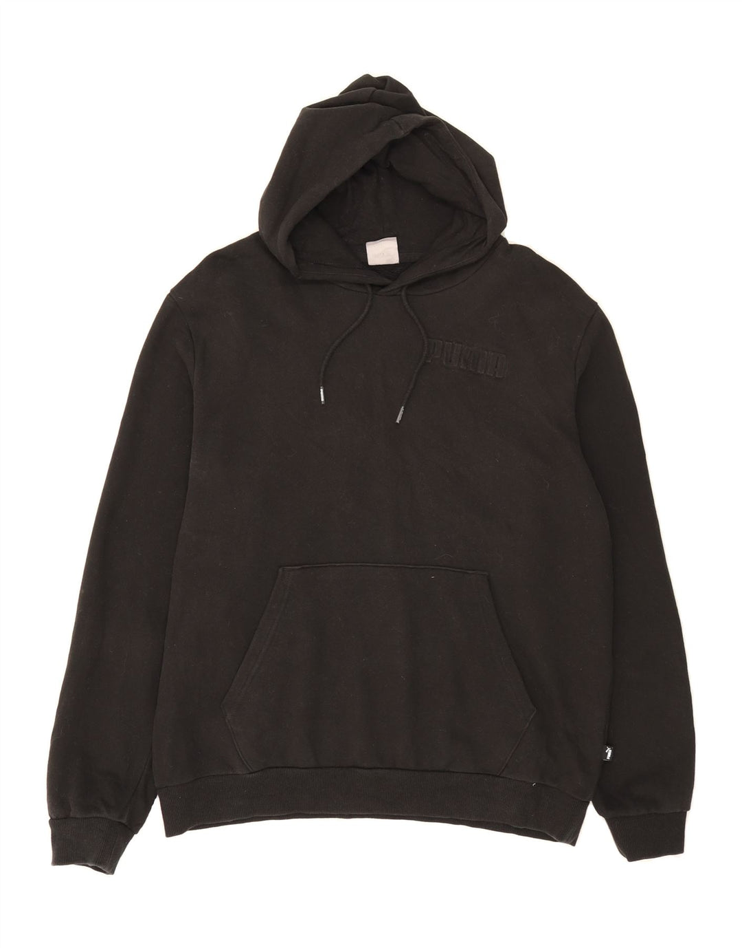 PUMA Mens Hoodie Jumper Large Black Cotton Vintage Puma and Second-Hand Puma from Messina Hembry 