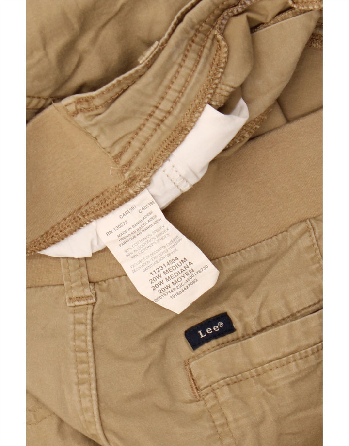 LEE Pantalones cortos cargo para mujer US 20 3XL W40 Algodón beige