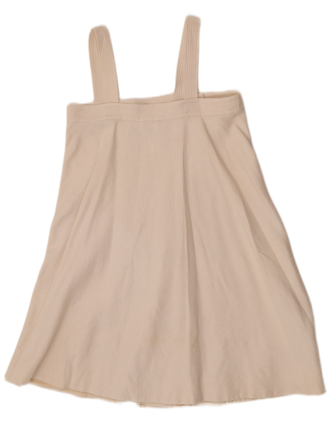 Vestido estilo delantal Chloe para mujer IT 38 XS Algodón blanco roto