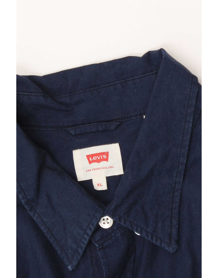 Camisa Levi's Hombre XL Azul Marino