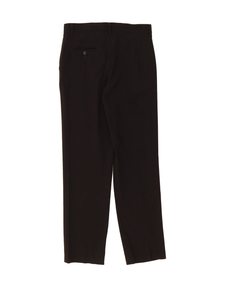 CHAPS Boys Straight Chino Trousers 15-16 Years W30 L31 Black Polyester Vintage Chaps and Second-Hand Chaps from Messina Hembry 