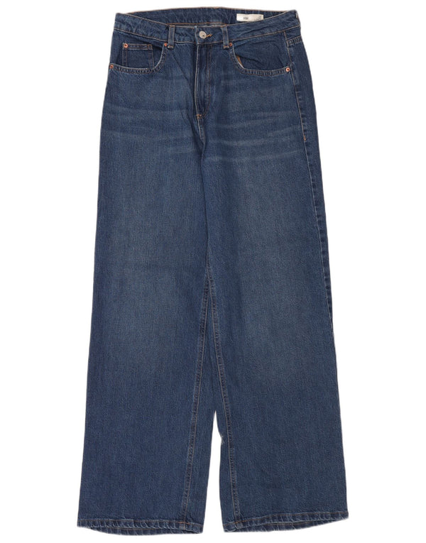 Marks & Spencer Vaqueros de pierna ancha para hombre UK 12 Medium W32 L32 Algodón azul