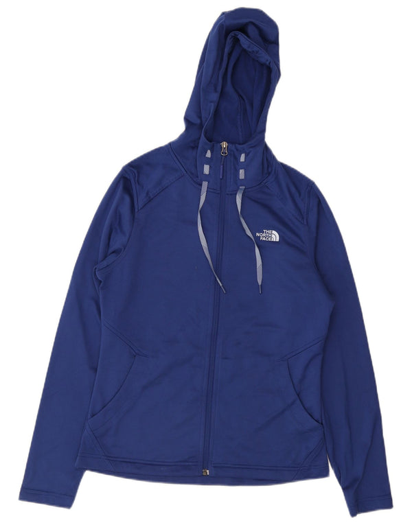 The North Face Sudadera con capucha y cremallera para mujer UK 12 Poliéster azul medio