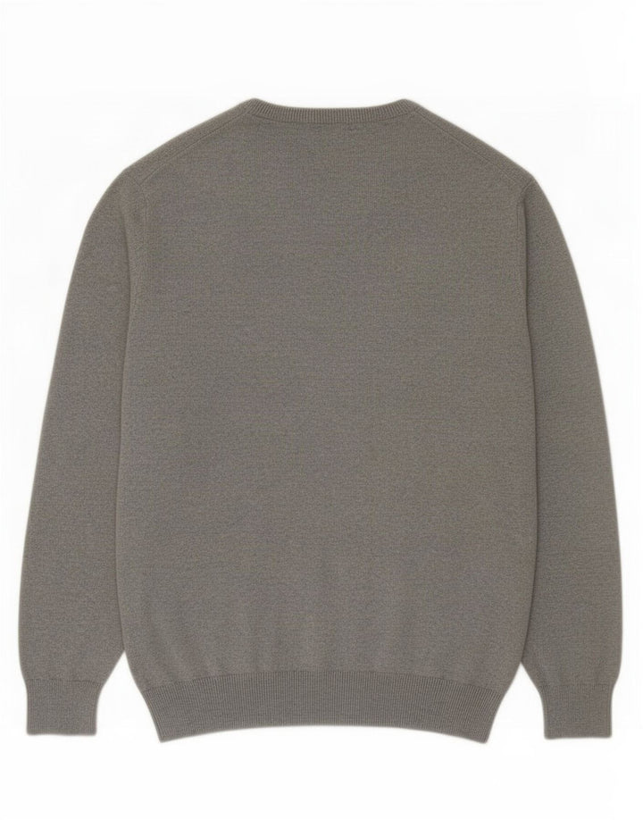 J. Crew Jersey con cuello en V para hombre, talla 2XL, algodón gris