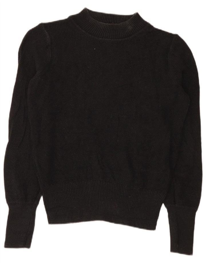Gap Suéter tipo jersey con cuello alto para mujer UK 44 Algodón negro mediano