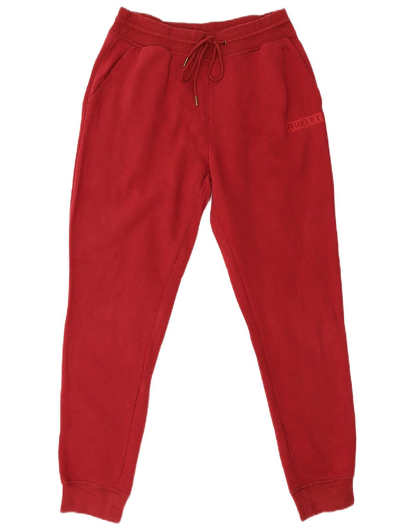 Hurley Pantalones de chándal para mujer Joggers UK 12 Medium Red Cotton