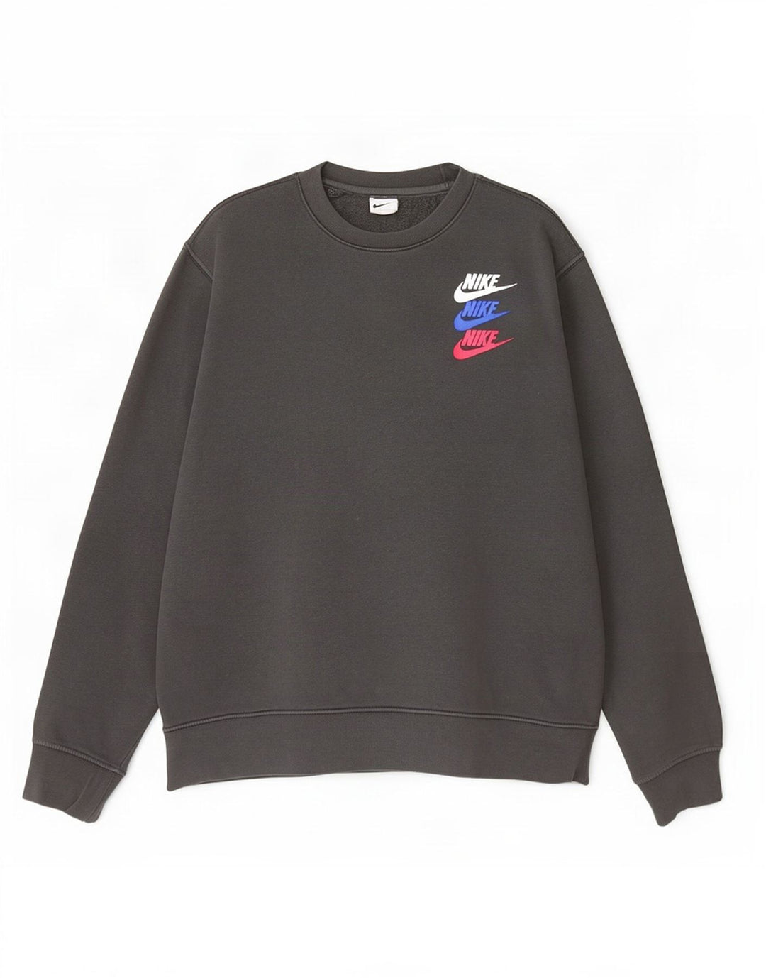 Nike - Sudadera con gráfico para hombre, talla grande, algodón gris