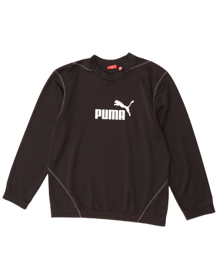 Puma Hombre Sudadera Gráfica Jumper Medium Negro Poliéster