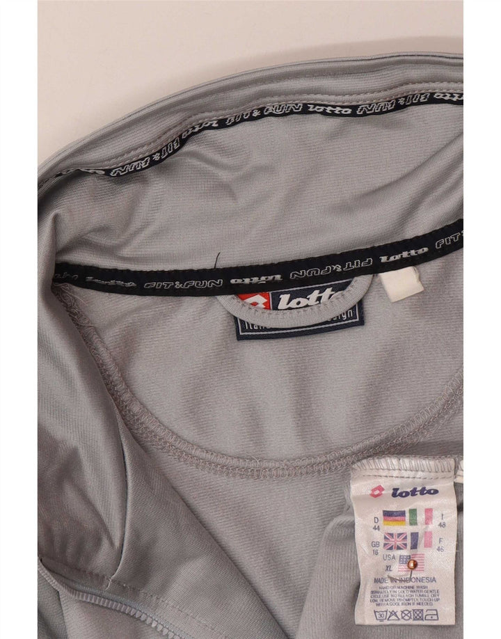 Lotto Chaqueta de chándal extragrande para mujer UK 46 Large Grey Colourblock