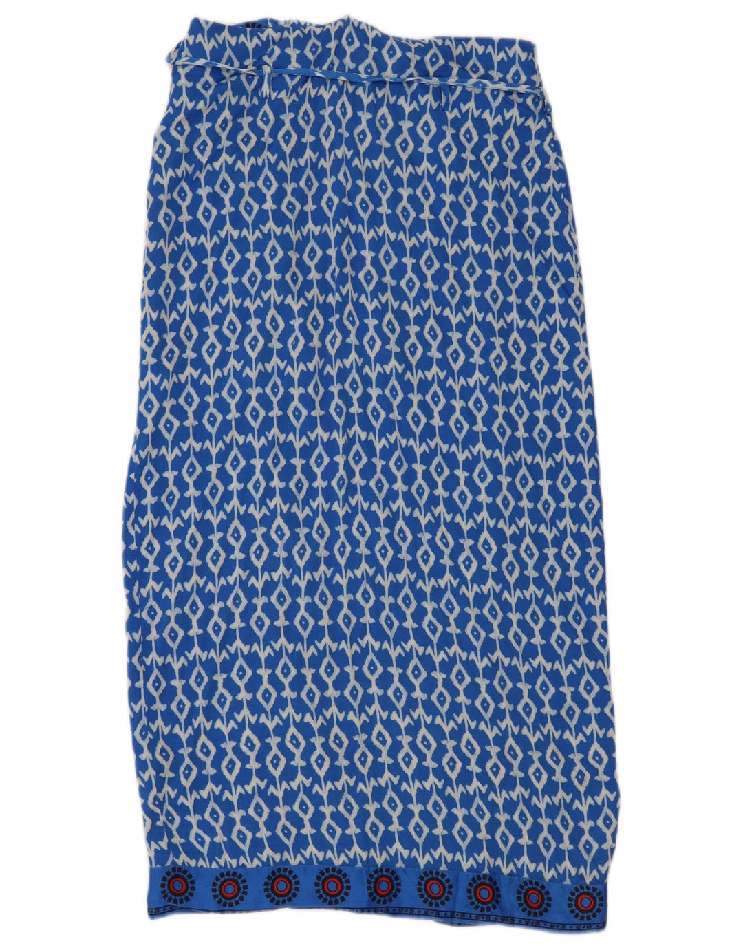 Zara Mujer Falda Cruzada Small W26 Viscosa Geométrica Azul