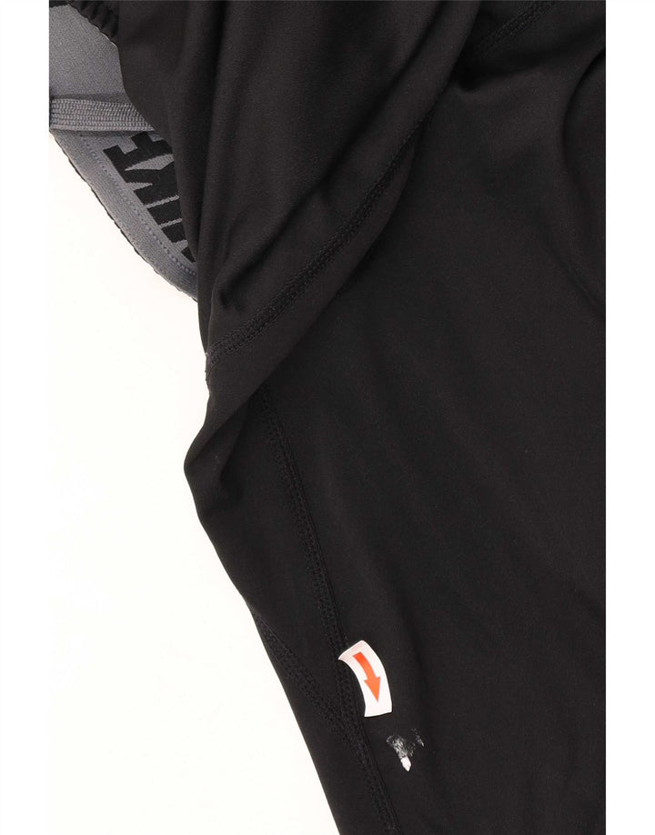 Nike Pantalones cortos deportivos de ajuste regular con gráfico para hombre, poliéster negro grande