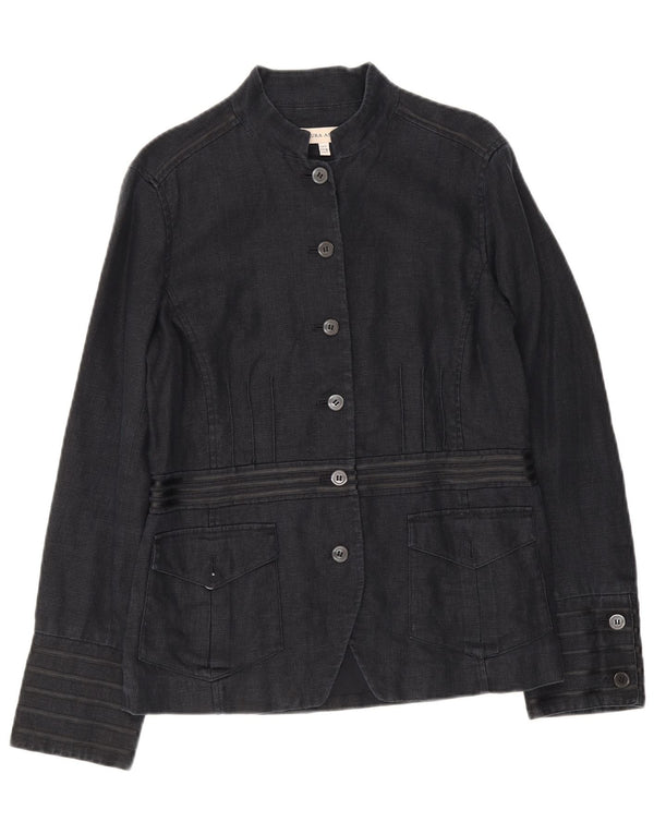 Laura Ashley Chaqueta militar de 6 botones para mujer UK 12 Medium Azul marino