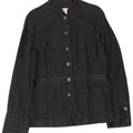 Laura Ashley Chaqueta militar de 6 botones para mujer UK 12 Medium Azul marino