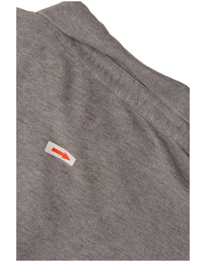 Polo Hugo Boss Hombre Slim Fit Gris Pequeño
