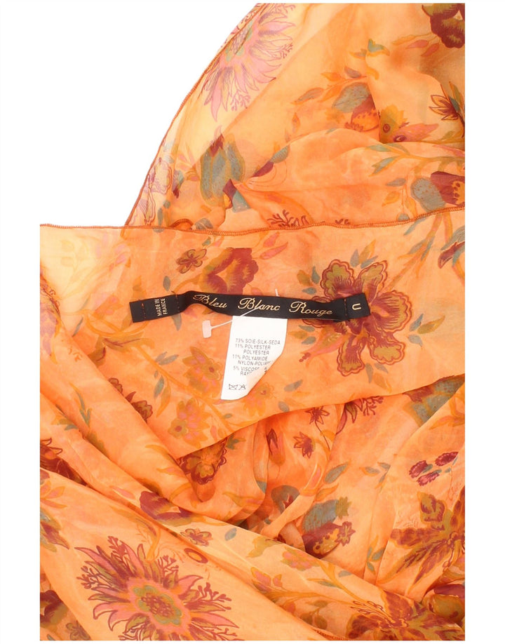 Bleu Blanc Rouge Bufanda rectangular para mujer Talla única Naranja Floral Bohemio