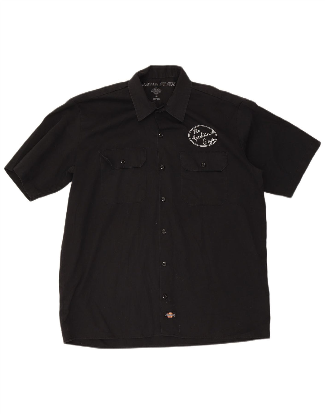 Dickies Camisa gráfica de manga corta para hombre Poliéster negro grande