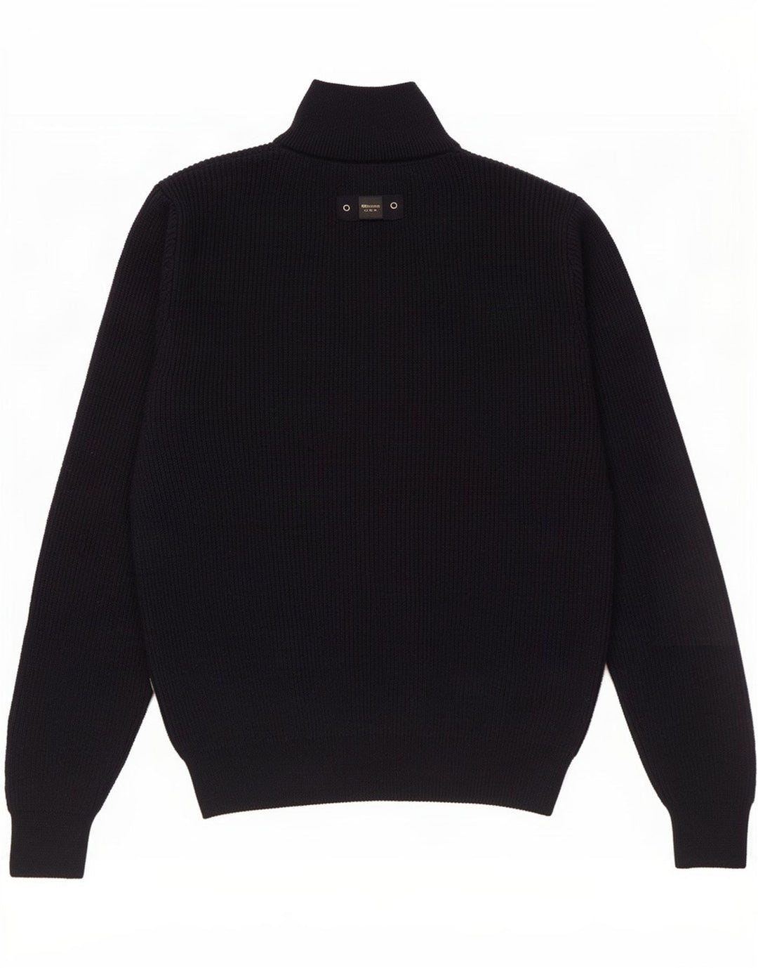 Blauer Jersey con Cuello Alto para Hombre de Lana Azul Marino Mediano