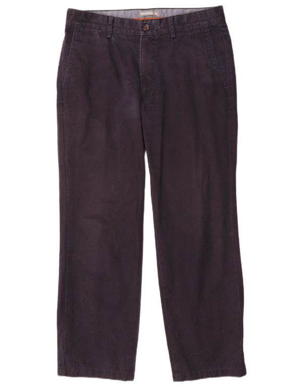 Pantalones chinos rectos Dockers para hombre W34 L28 Azul marino Algodón