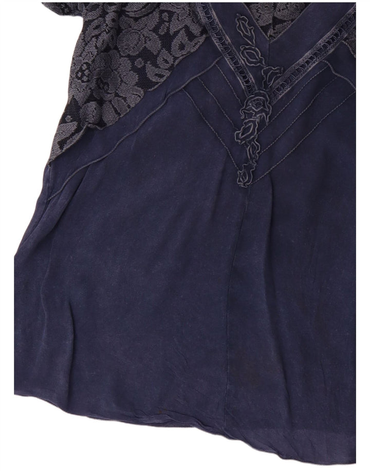 JOSEPHINE Blusa para Mujer Top UK 46 Grande Azul Floral