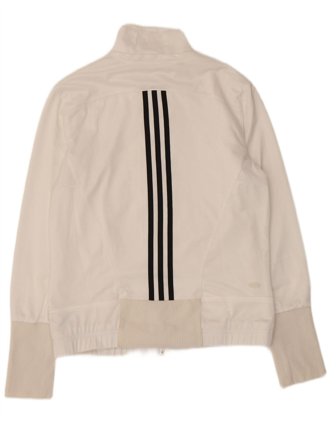 Adidas - Chaqueta de chándal para mujer, talla 40, poliéster blanco grande