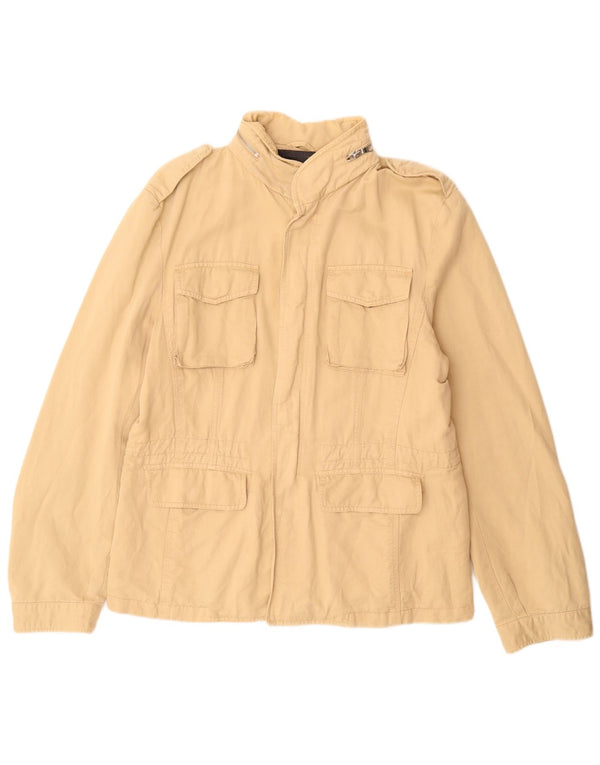 Marlboro Classics Chaqueta militar para hombre EU 54 2XL Algodón beige