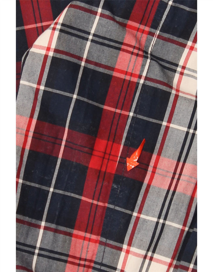 TOMMY HILFIGER Chaqueta reversible para hombre UK 38 Medium Azul marino Check Nylon