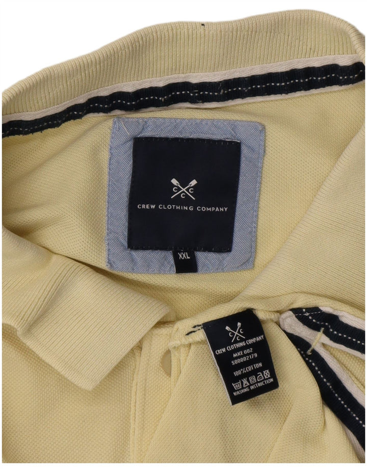 Crew Clothing Polo para hombre 2XL Algodón amarillo