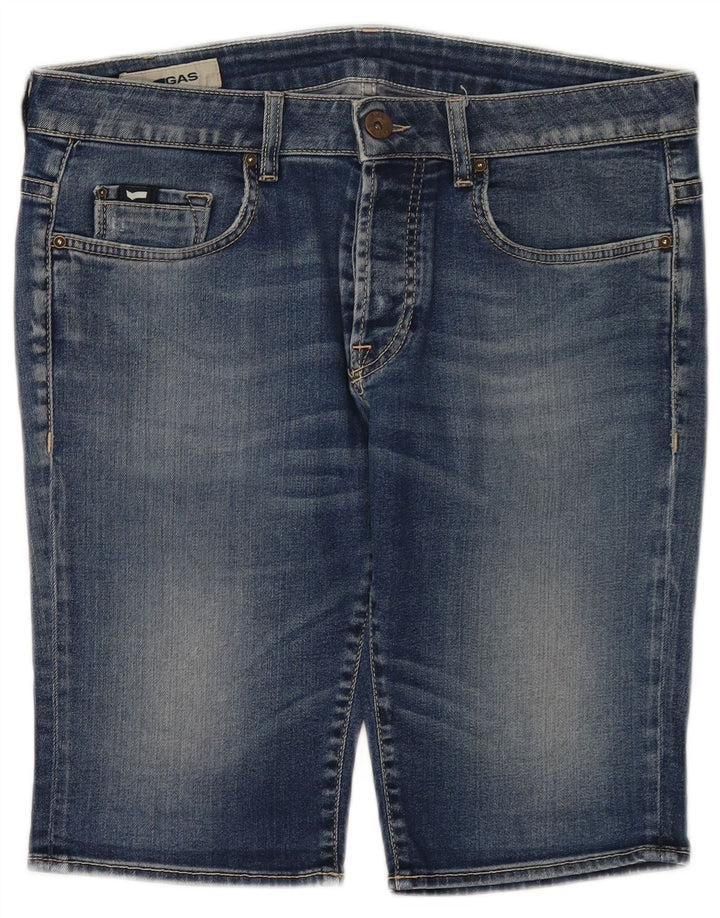 Pantalones cortos de mezclilla para mujer Gas W34 Algodón azul grande