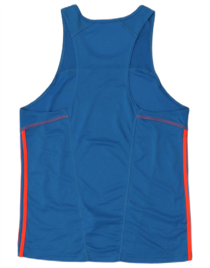 Adidas Hombre Climalite Chaleco Superior Azul Medio Poliéster
