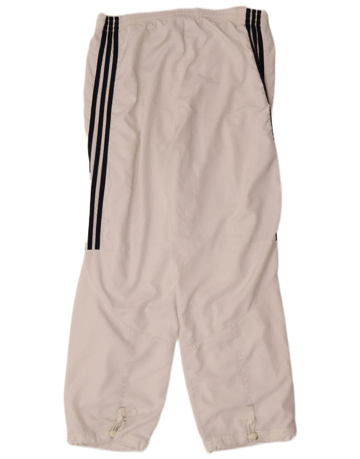 ADIDAS Mens Tracksuit Trousers Large  White Polyester
