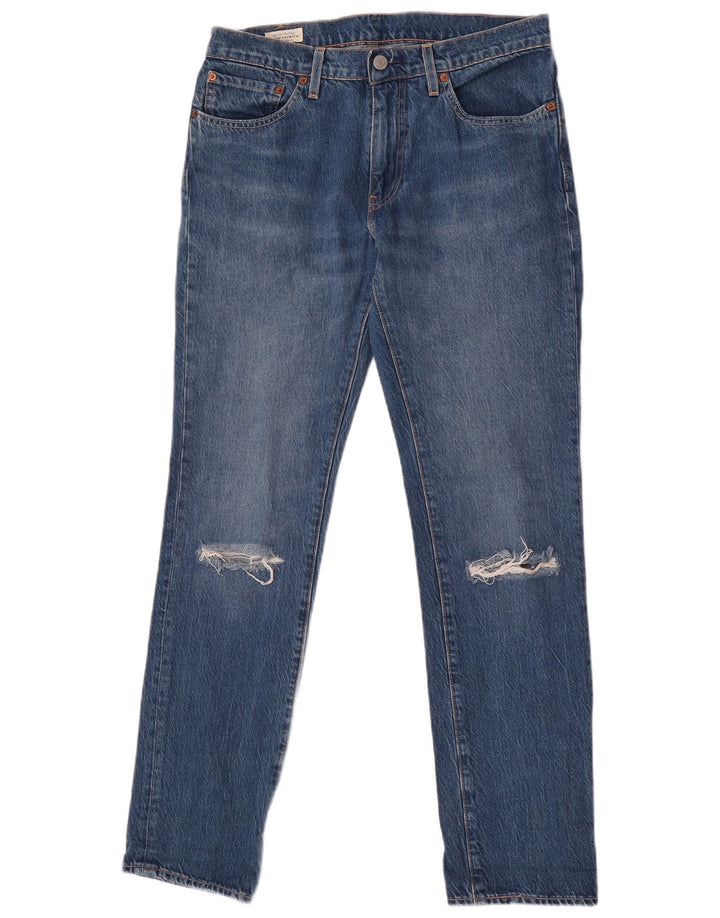 Levi's Mujer 511 Vaqueros Slim Desgastados W31 L32 Algodón Azul