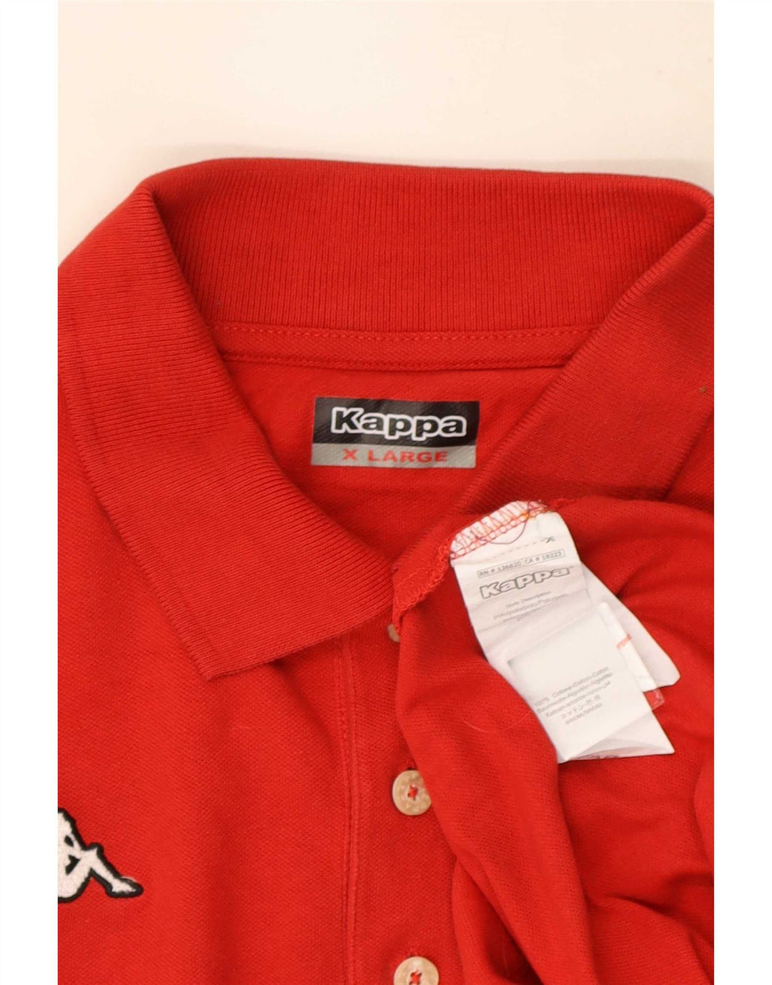 Kappa Polo Hombre XL Rojo
